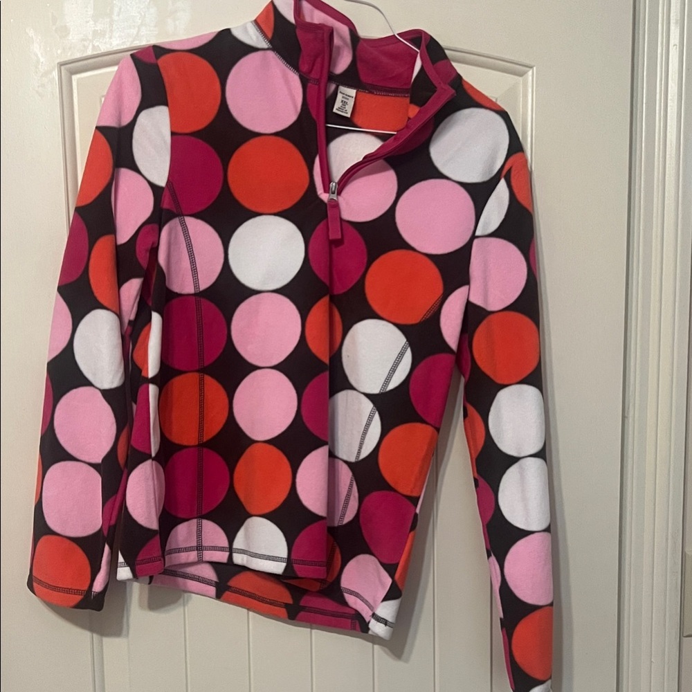 Old Navy Kids Jacket - Pink, Red, White Polka Dots